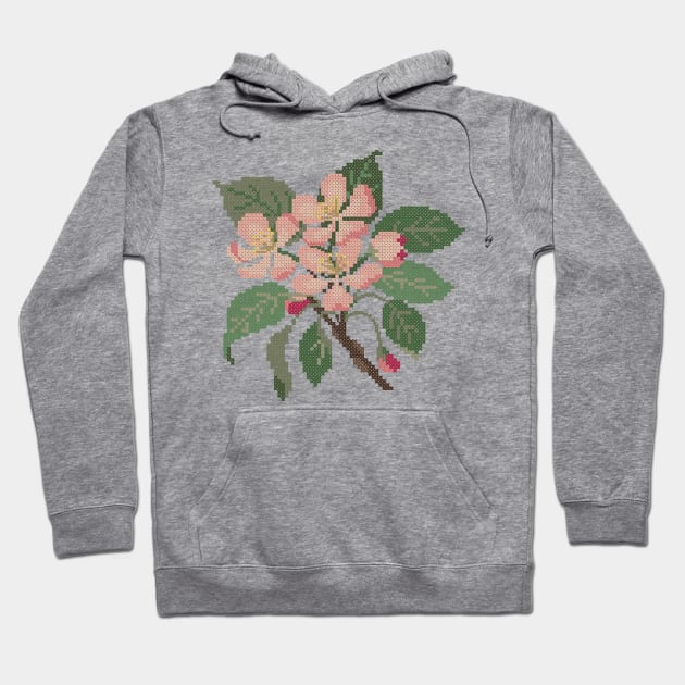 Arkansas Michigan State Flower Apple Blossom Hoodie by inotyler